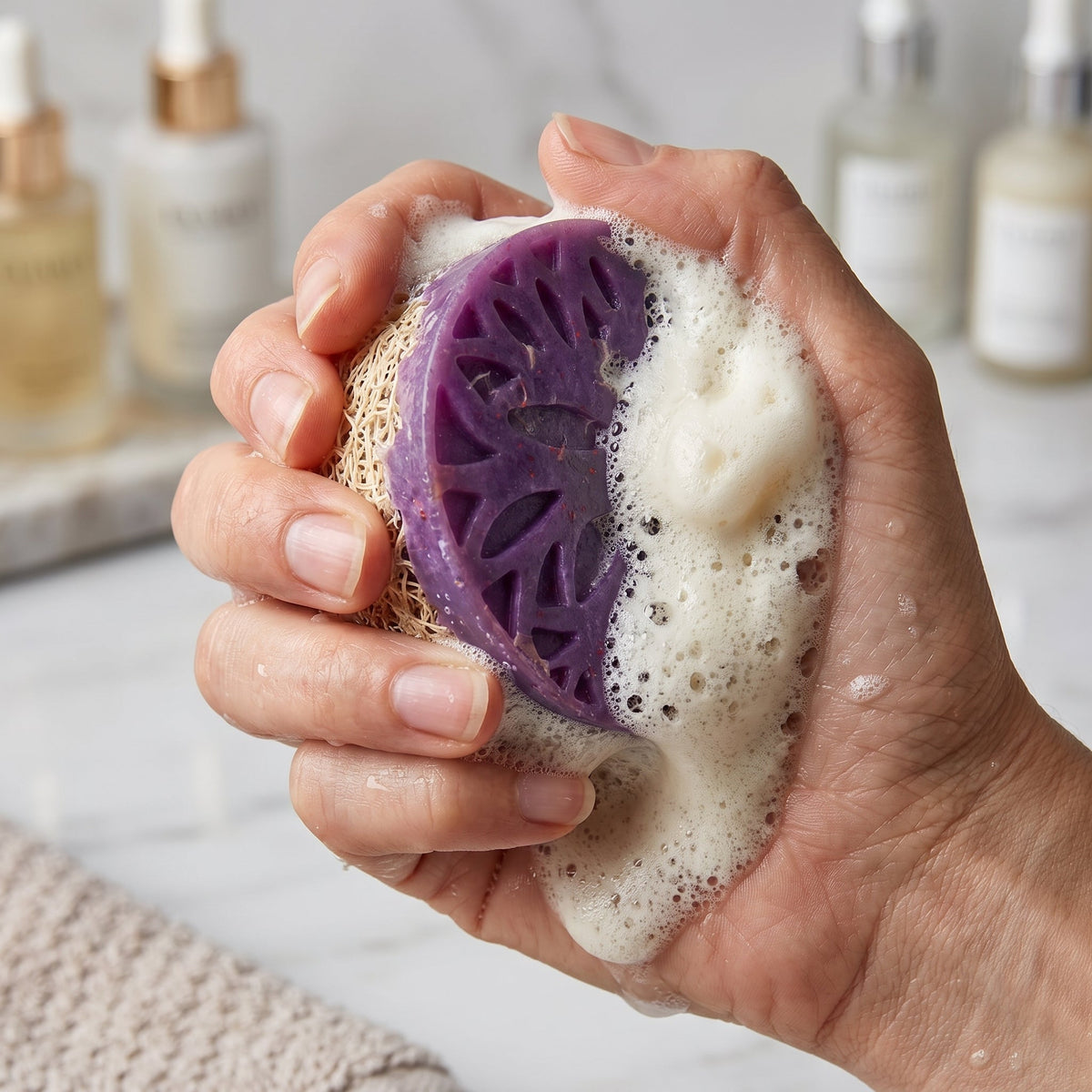 Lavender Massage Bar 100 GM – handmade by Nilyda (photo 5)
