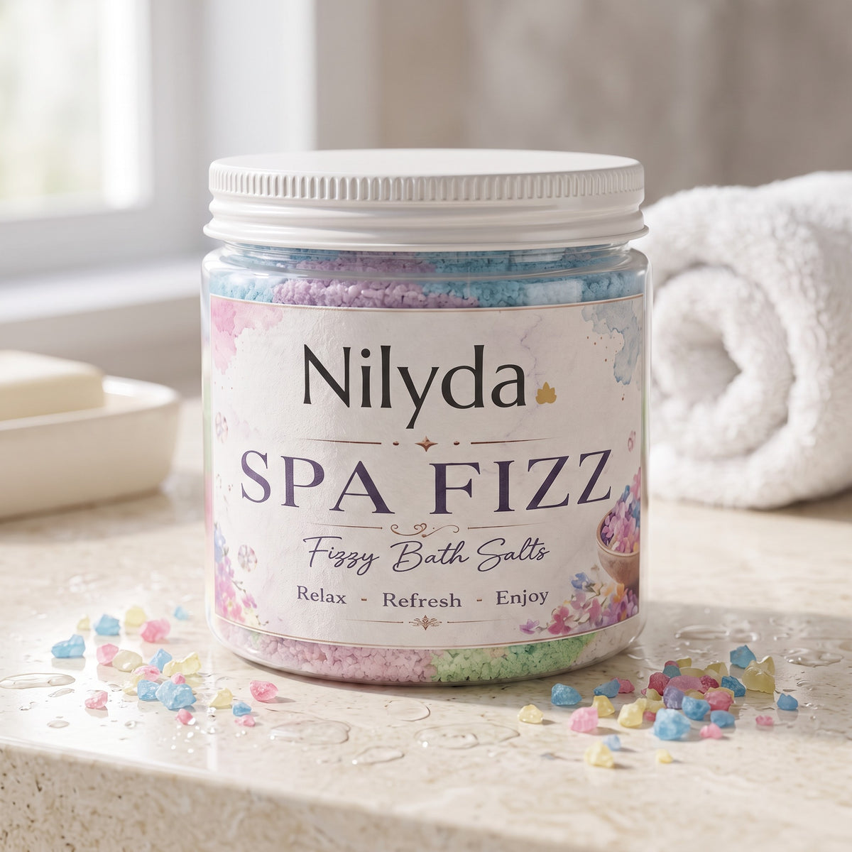 Spa Bath Fizz Salt – handmade by Nilyda (photo 4)
