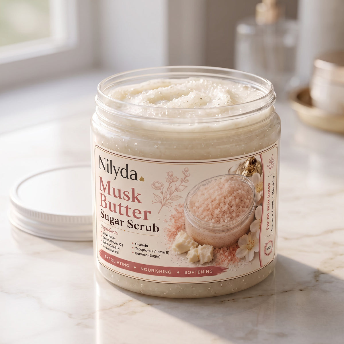 Musk Scrub 250 GM – handmade by Nilyda (photo 6)
