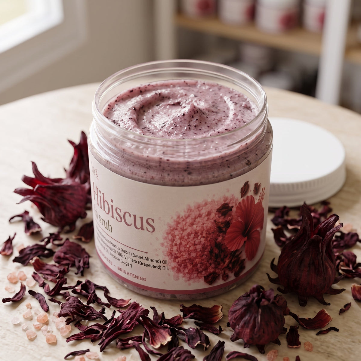 Hibiscus Scrub 250 GM – handmade by Nilyda (photo 2)