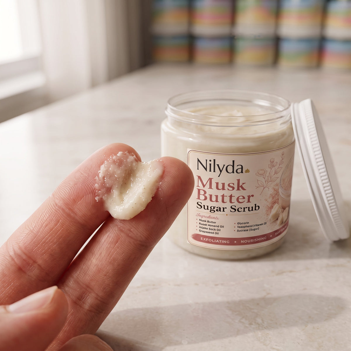 Musk Scrub 250 GM – handmade by Nilyda (photo 5)