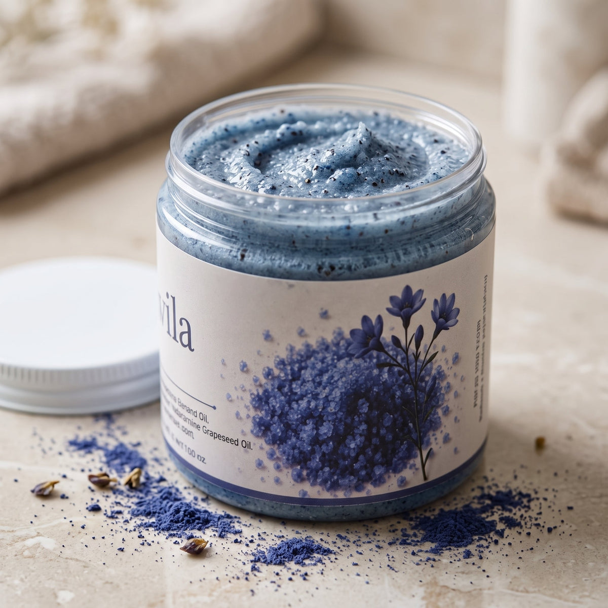 Blue Nila Scrub 250 GM – handmade by Nilyda (photo 3)