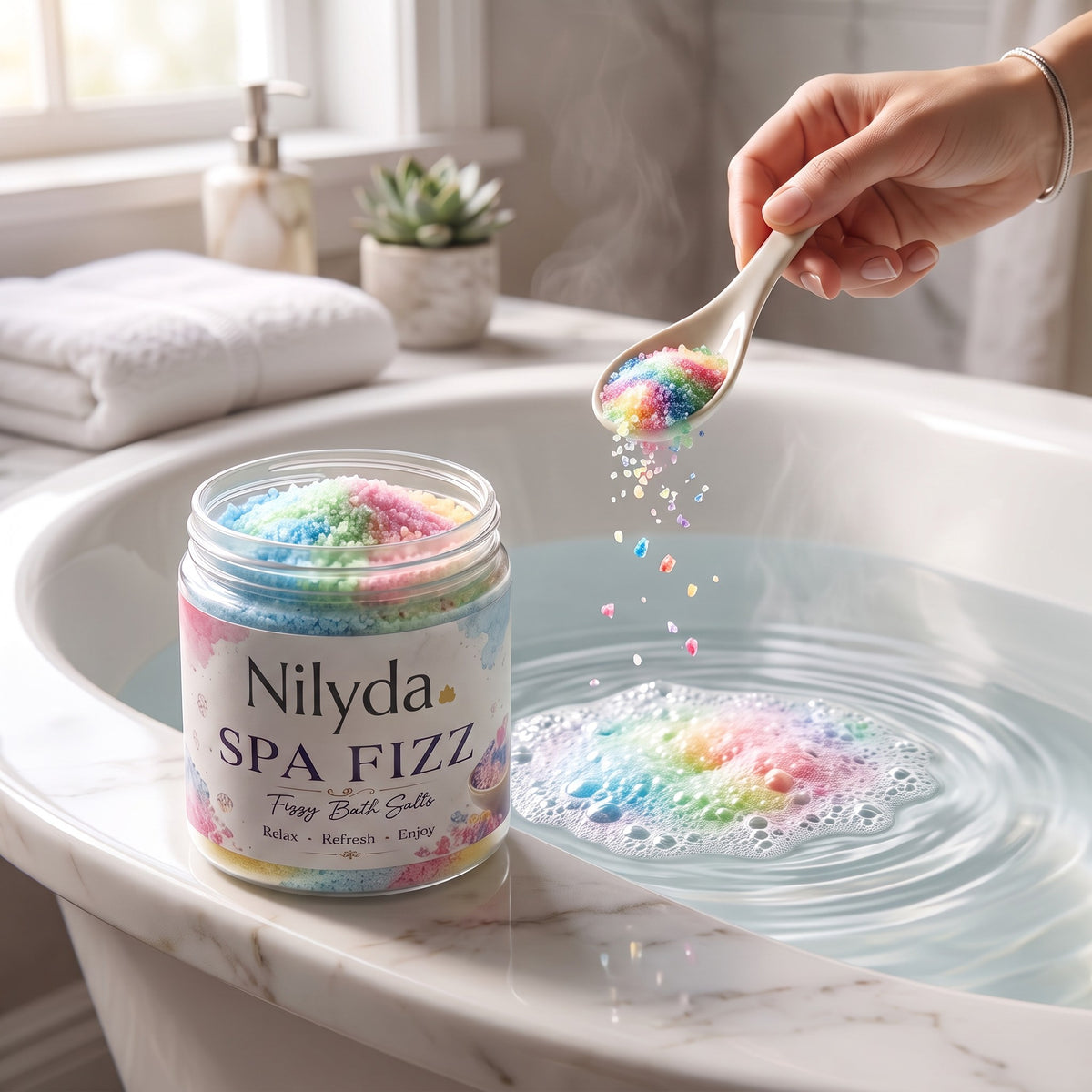 Spa Bath Fizz Salt – handmade by Nilyda (photo 3)