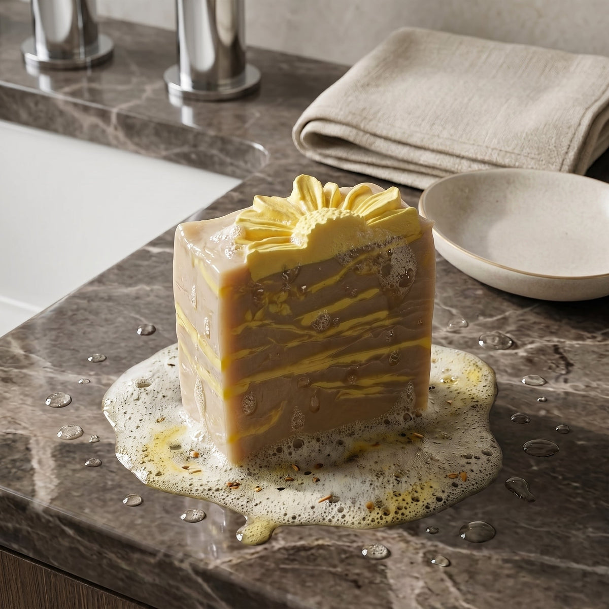 Turmeric Glow Bar 120 GM – handmade by Nilyda