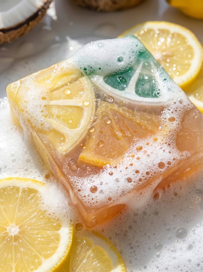 Lemon Glow Bar 150 GM – handmade by Nilyda (photo 2)