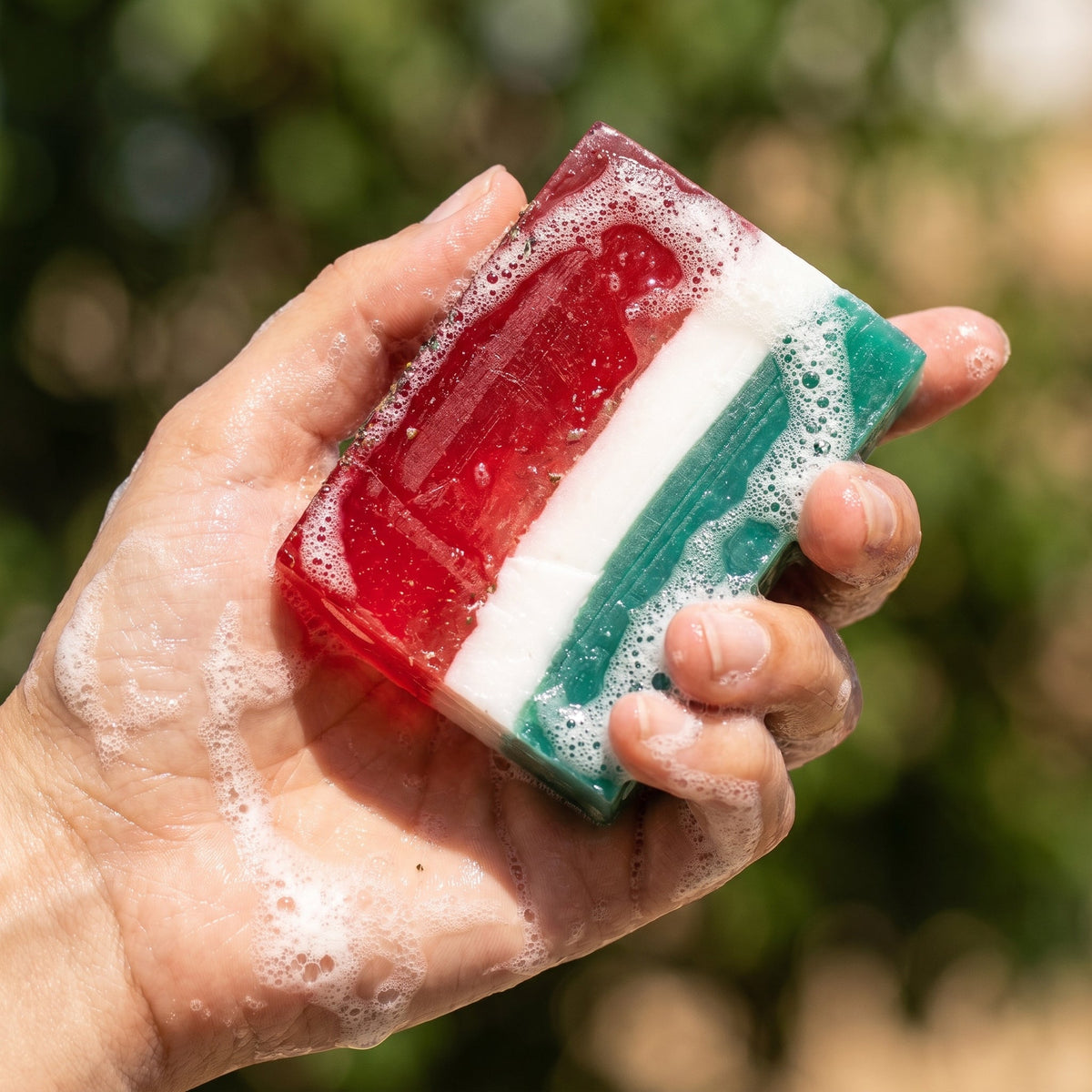 Watermelon Glow Bar 120 GM – handmade by Nilyda (photo 4)