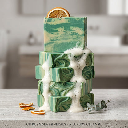 Lemon Mint Soap Bar 150 GM – handmade by Nilyda