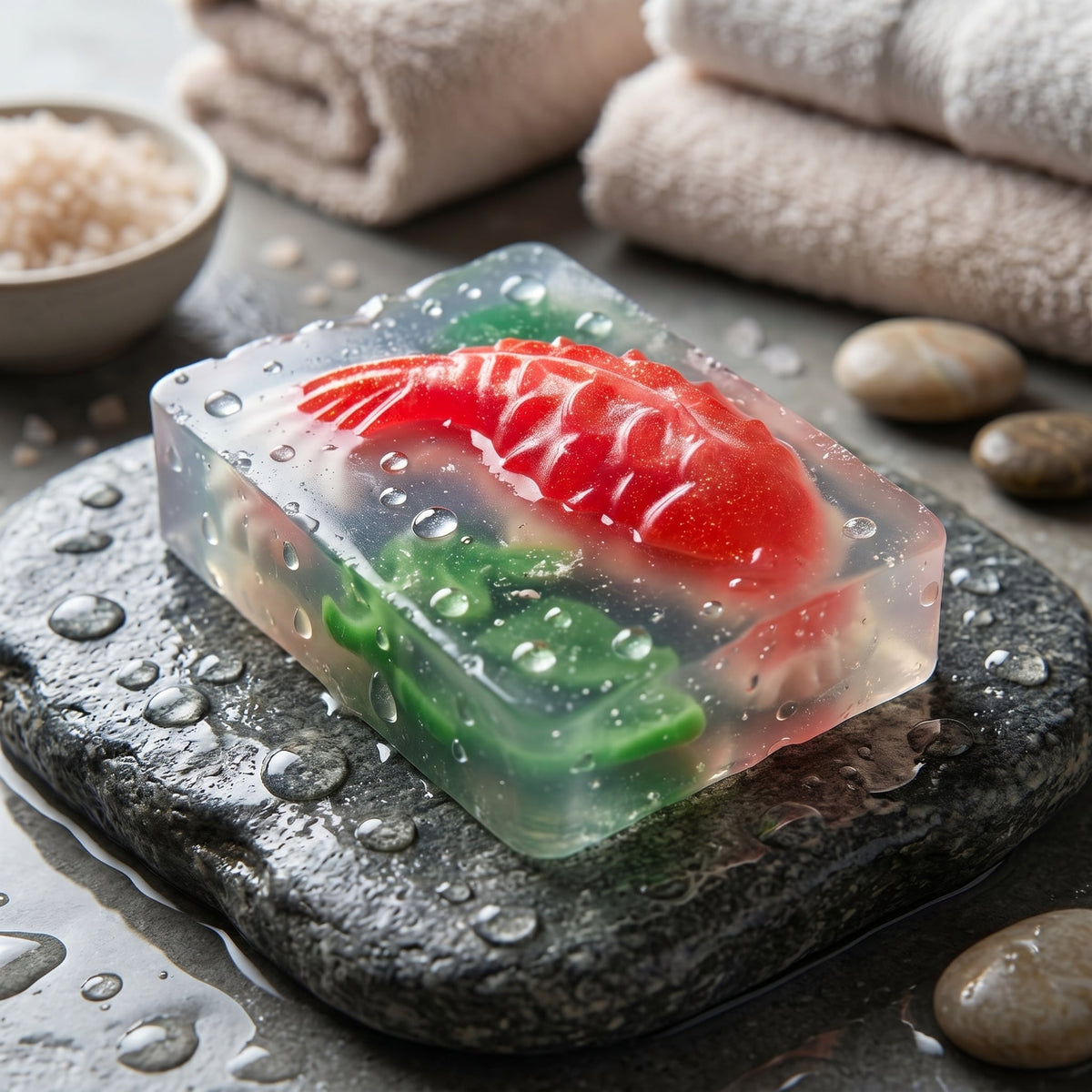 Red Fish Bar 150 GM – handmade by Nilyda