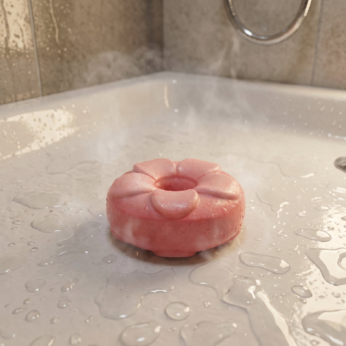 Pink Daunts Soap 100 GM – handmade by Nilyda (photo 2)