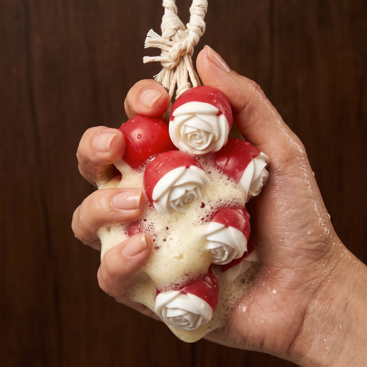 Victoria Red Cluster Soap – handmade by Nilyda (photo 3)